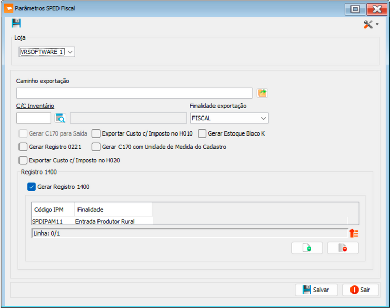 Arquivo:SPED Fiscal Parametrizar.png