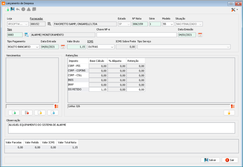 Arquivo:Lançamento de despesa.png