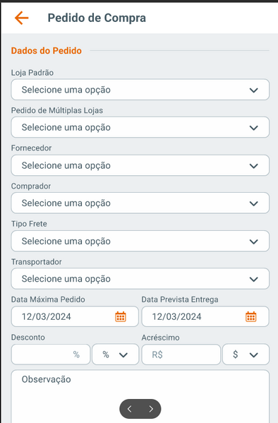 Arquivo:Visualização e edição dos Dados do Pedido de Compra2.png